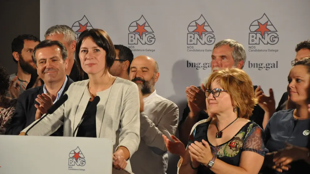 Ana Pont&oacute;n, portavoz nacional do BNG, valora os resultados electorais