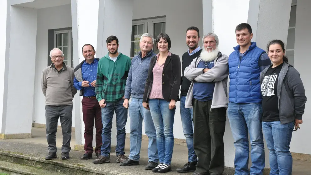 Ana Pont&oacute;n co grupo de goberno de Mazaricos