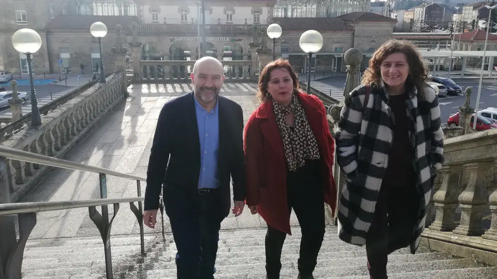 N&eacute;stor Rego, Ana Miranda e Goretti Sanmart&iacute;n