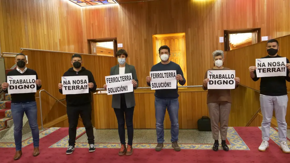 De esq a dta - Daniel P&eacute;rez, Manuel Lourenzo, Ana Pont&oacute;n, Ram&oacute;n Fern&aacute;ndez, Mercedes Queixas, Daniel Castro