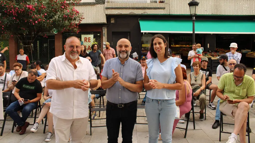 Xes&uacute;s G&oacute;mez, N&eacute;stor Rego e Raquel Su&aacute;rez