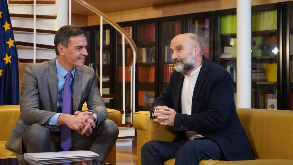 Pedro S&aacute;nchez e N&eacute;stor Rego