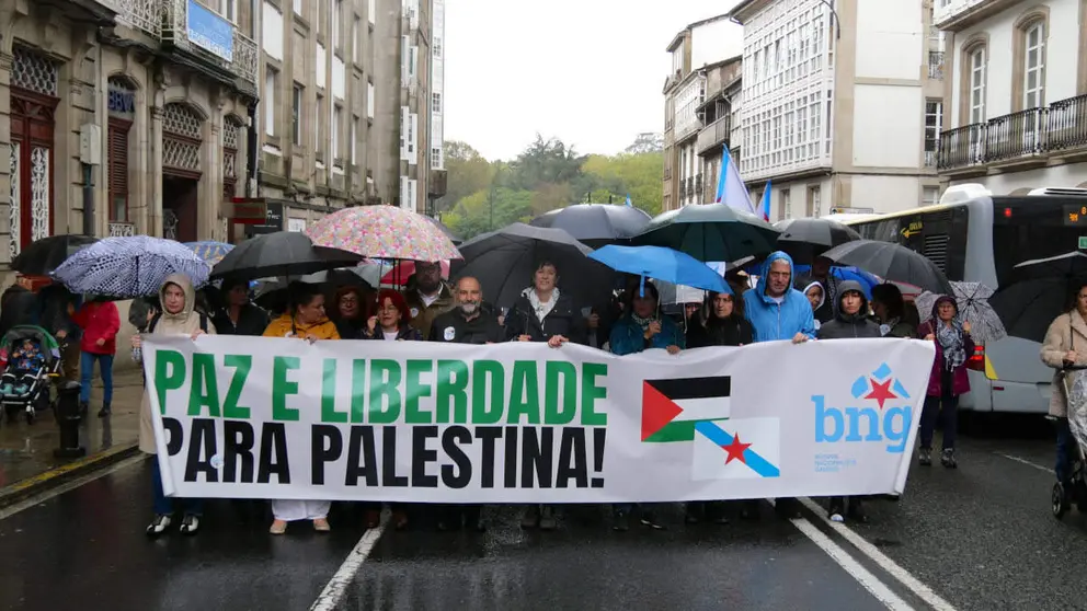 Manifestaci&oacute;n contra o xenocidio