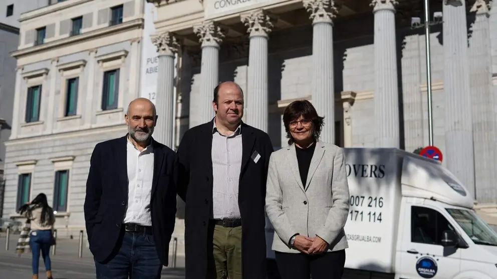 N&eacute;stor Rego, Manuel Fari&ntilde;a e Carme da Silva