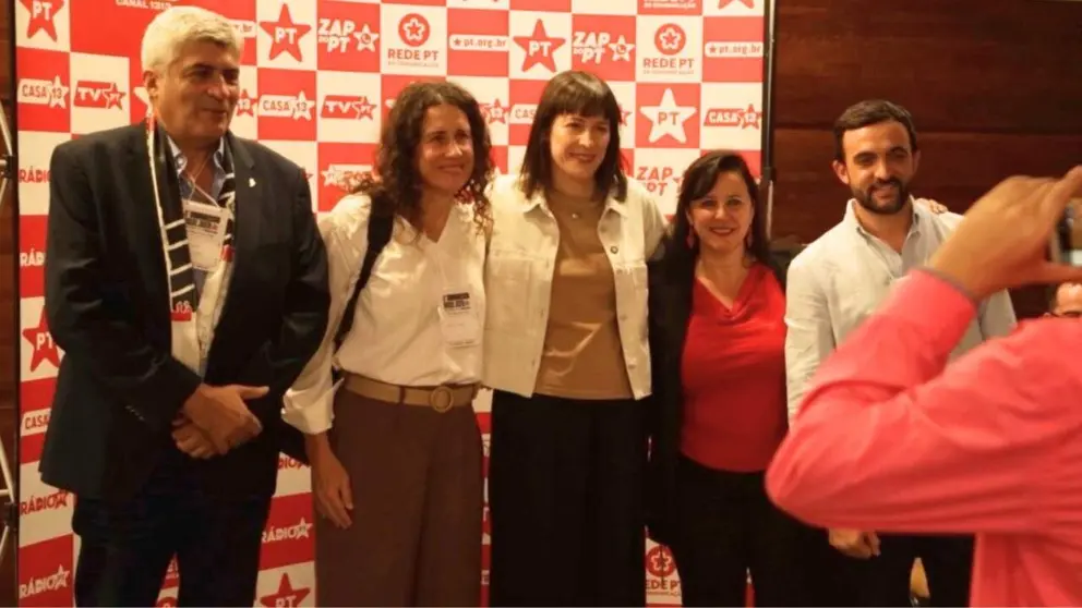 Ana Pont&oacute;n en Ana Miranda no Congreso do PT