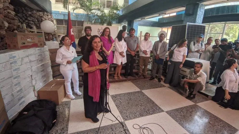 Ana Miranda nun hospital de La Habana