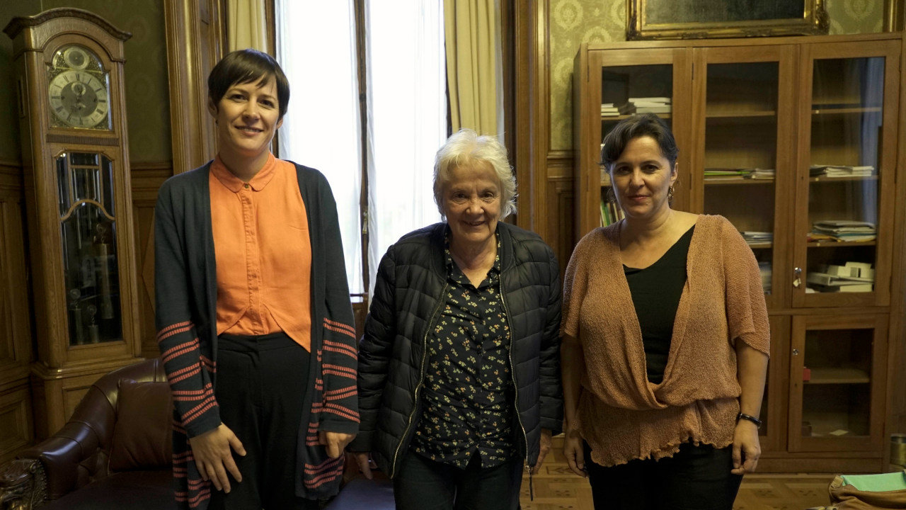 Ana Pontón e Ana Miranda coa vicepresidenta de Uruguai