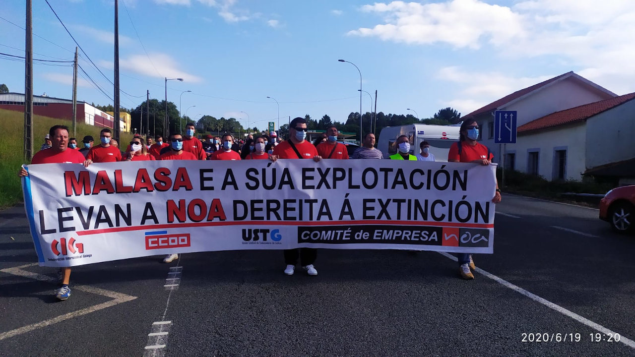 Manifestación Noa Madera