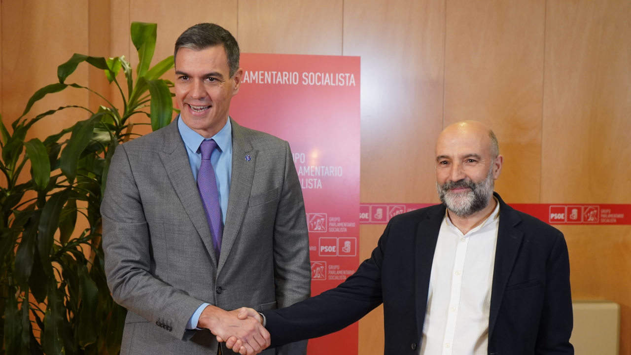 Pedro Sánchez e Néstor Rego