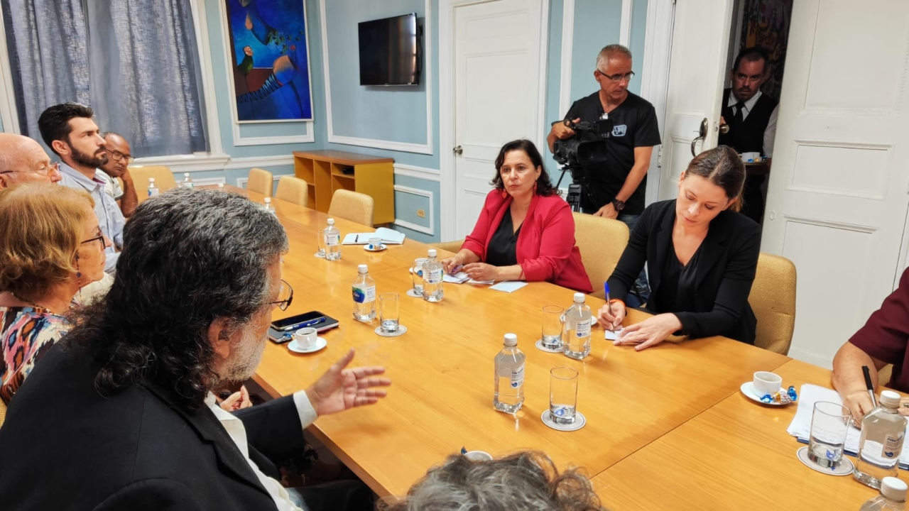 Ana Miranda reunión artistas cubanos