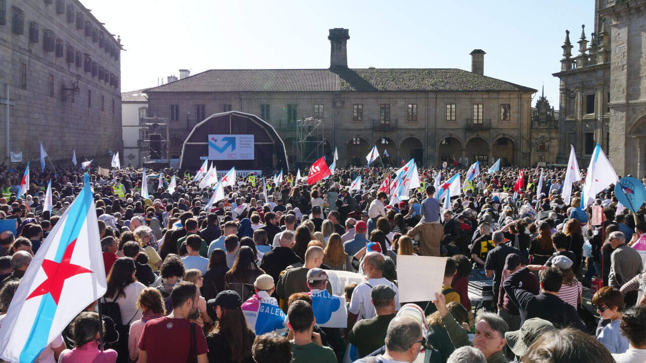Mobilización de Queremos Galego