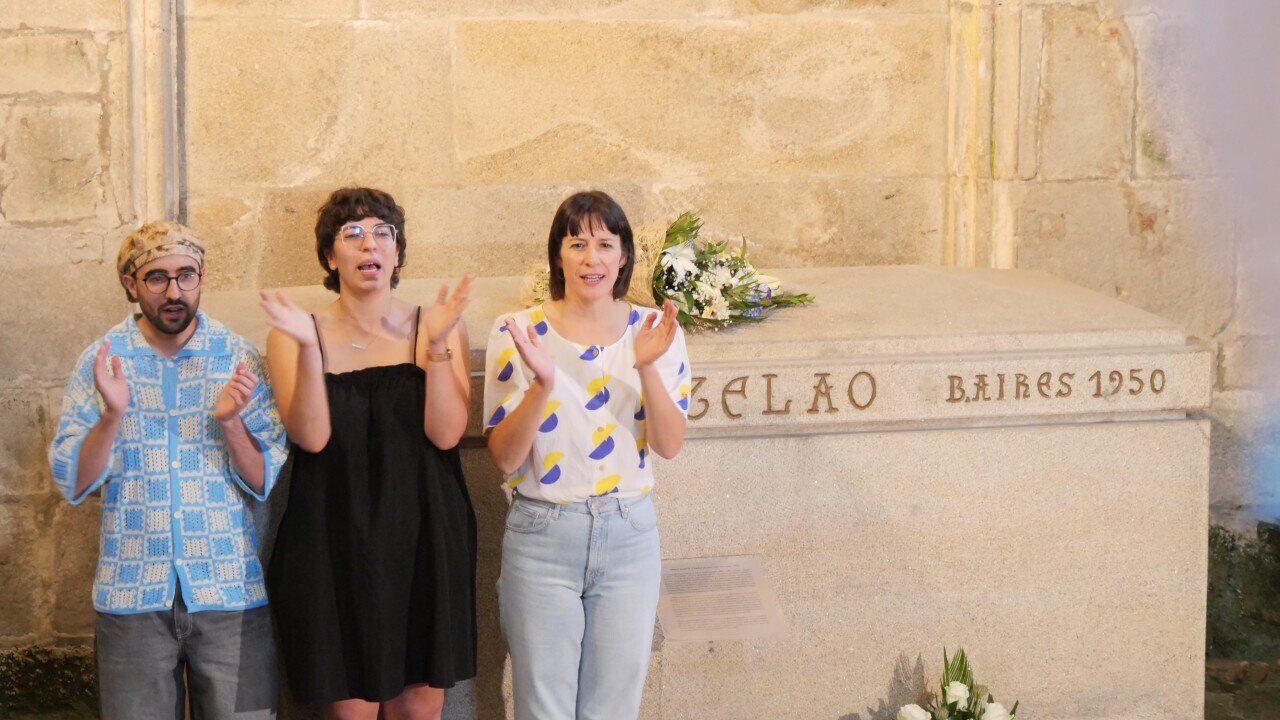 Ofrenda Castelao e Rosalía