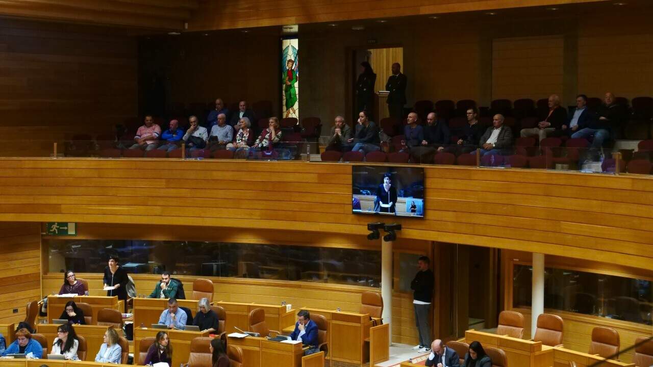 Veciñanza de Agolada na tribuna do Parlamento